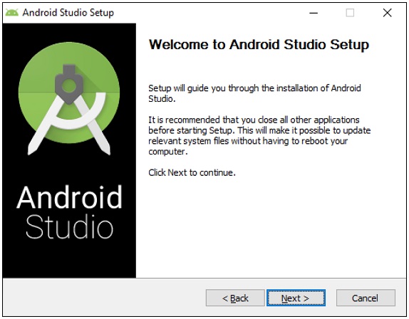 Android Studio Setup screen