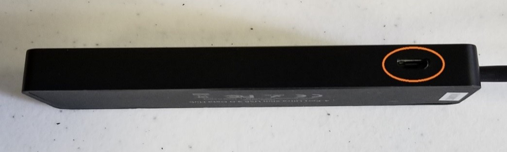 USB Hub with Micro USB port.